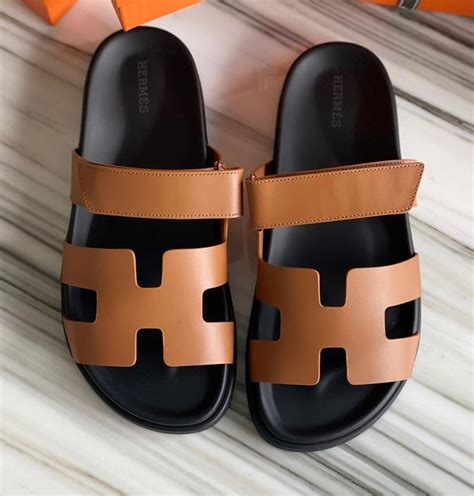 hermes tan leather sandals|Hermes chypre sandals.